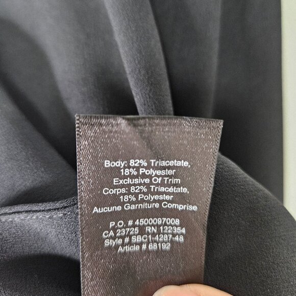 Aritzia Babaton  Power Waist Blazer Sz 00 Black Open-front Slim Fit - Picture 8 of 8